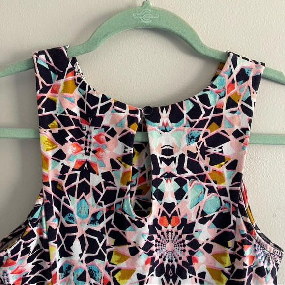 Xhilaration Multicolor Sleeveless Skater Dress Size Medium - Picture 5 of 8